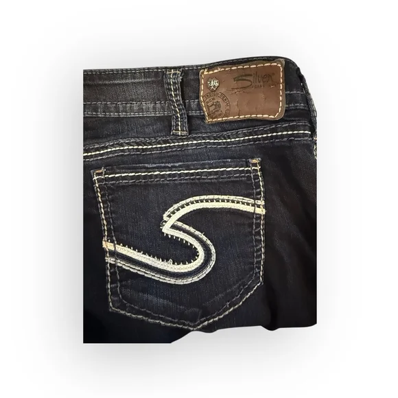 Silver Jeans Frances 18
Bootcut Jeans Womens Dark Wash Stretch Western Sz 31x33 - Picture 9 of 11